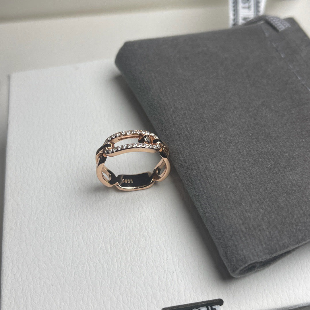 [Dawnora Jewelry]Sliding Single Diamond Ring