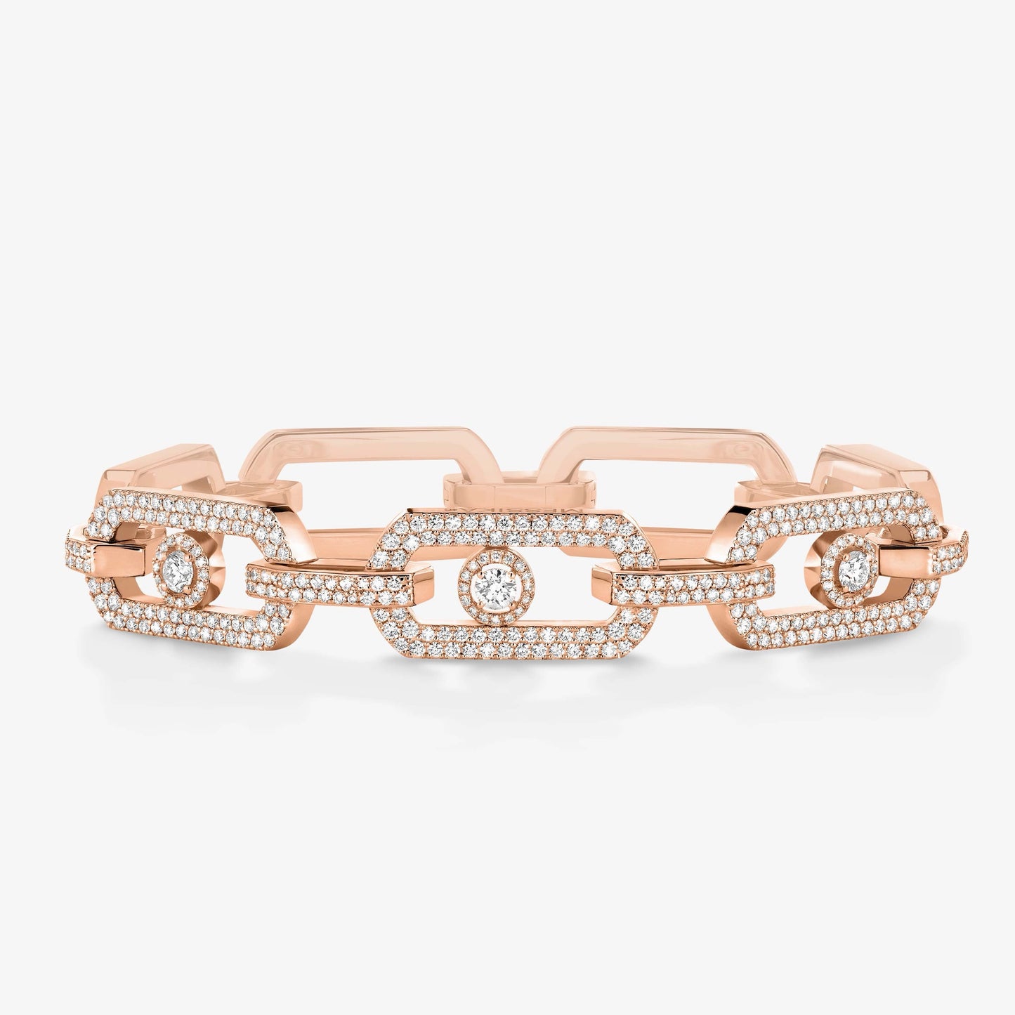 [Dawnora Jewelry]Large Full Diamond Unisex Sliding Bracelet with Moissanite