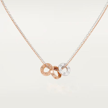 [Dawnora Jewelry]LOVE 6 DIAMOND PENDANT NECKLACE