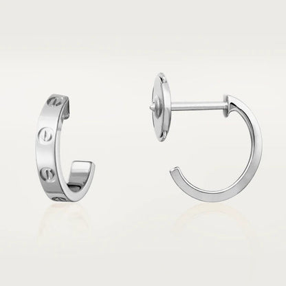 [Dawnora Jewelry]LOVE EARRINGS 2.65MM SILVER