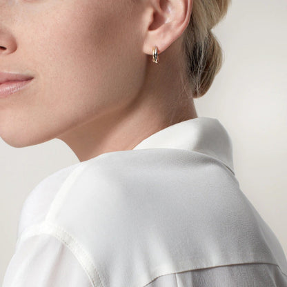 [Dawnora Jewelry]TRINITY ON DIAMOND MINI EARRINGS