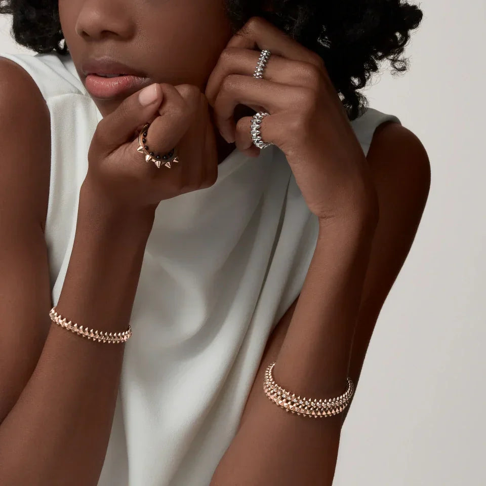 [Dawnora Jewelry]CLASH  BRACELET 8MM DIAMONDS