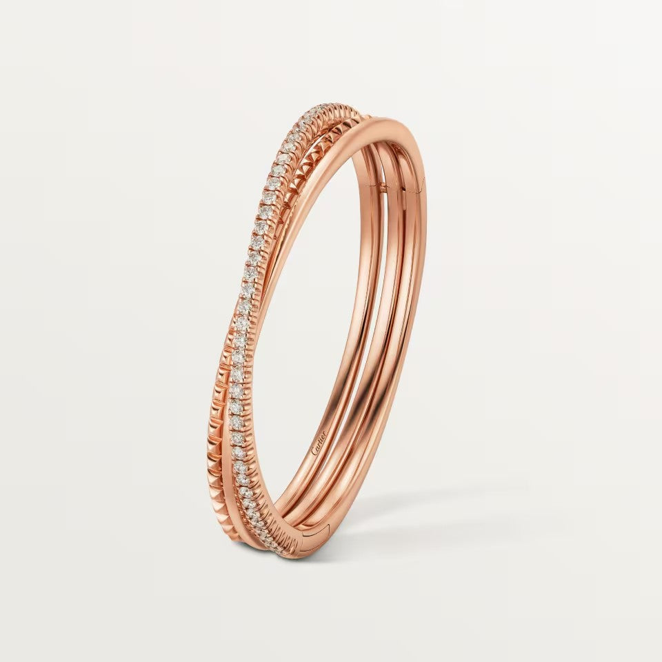 [Dawnora Jewelry]ETINCELLE HALF-PAVED DIAMOND BRACELET