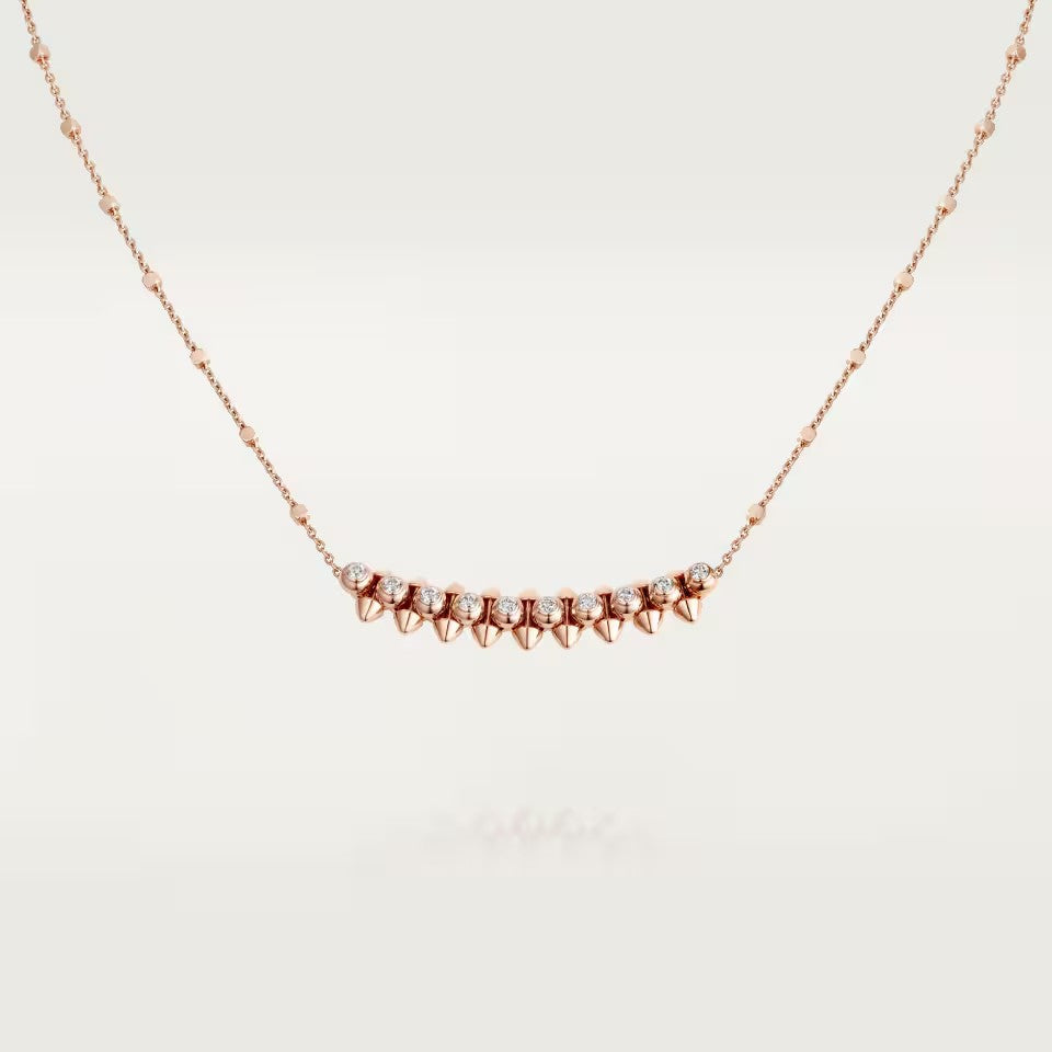 [Dawnora Jewelry]CLASH  MEDIUM DIAMOND NECKLACE