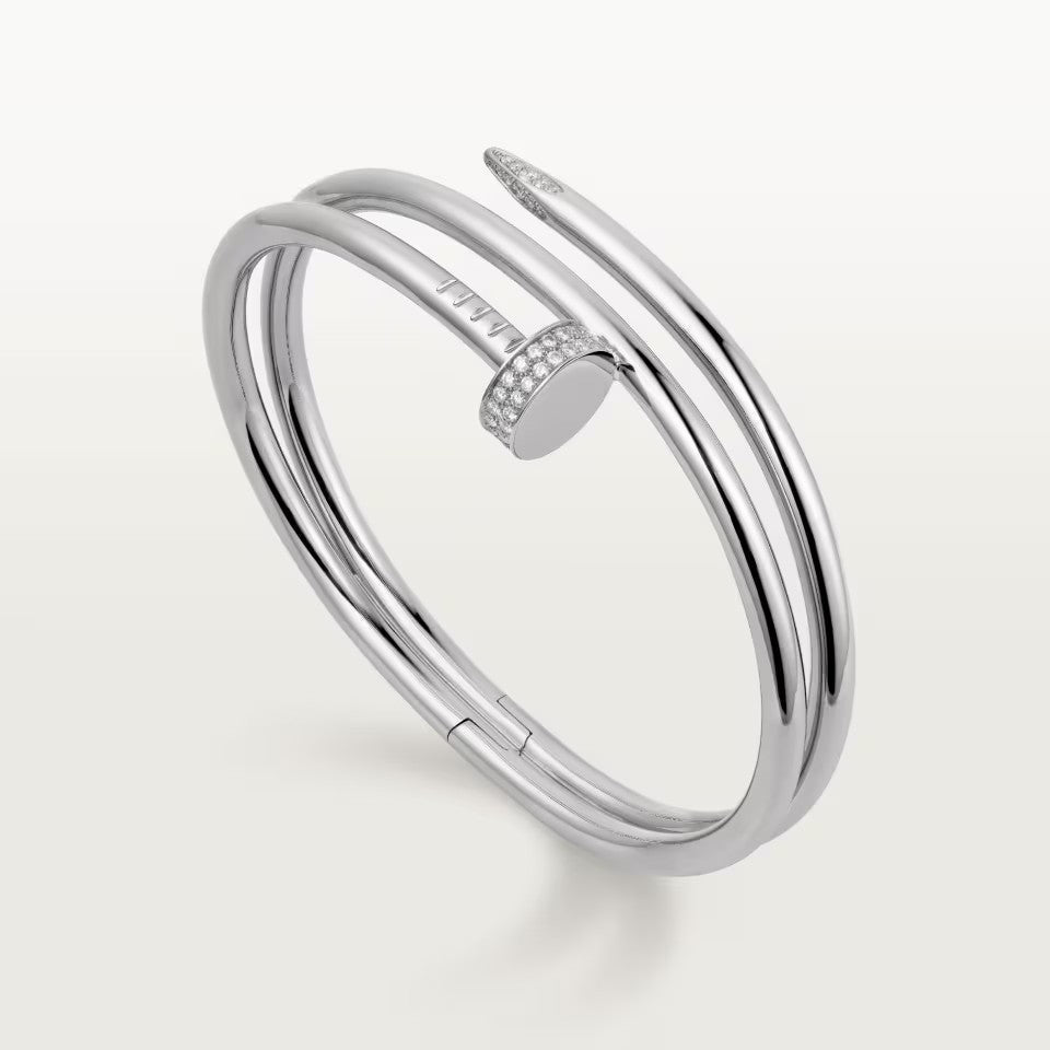 [Dawnora Jewelry]JUSTE BRACELET 3.5MM DOUBLE ROW DIAMOND