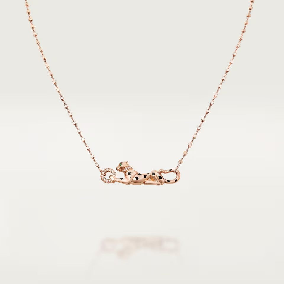 [Dawnora Jewelry]PANTHERE FULL DIAMOND NECKLACE