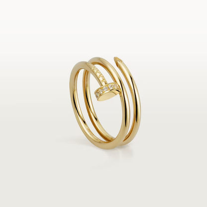 [Dawnora Jewelry]JUSTE RING 4.8MM HALF DIAMOND