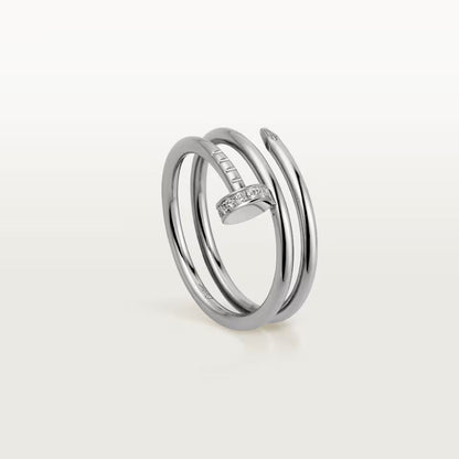 [Dawnora Jewelry]JUSTE RING 4.8MM HALF DIAMOND