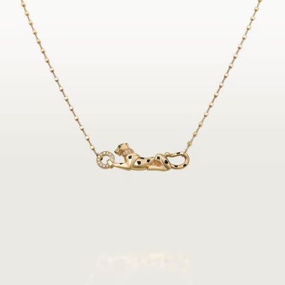 [Dawnora Jewelry]PANTHERE FULL DIAMOND NECKLACE