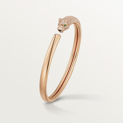 [Dawnora Jewelry]PANTHERE HALF DIAMOND OPEN BRACELET