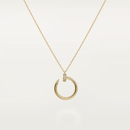 [Dawnora Jewelry]JUSTE NECKLACE HALF DIAMOND