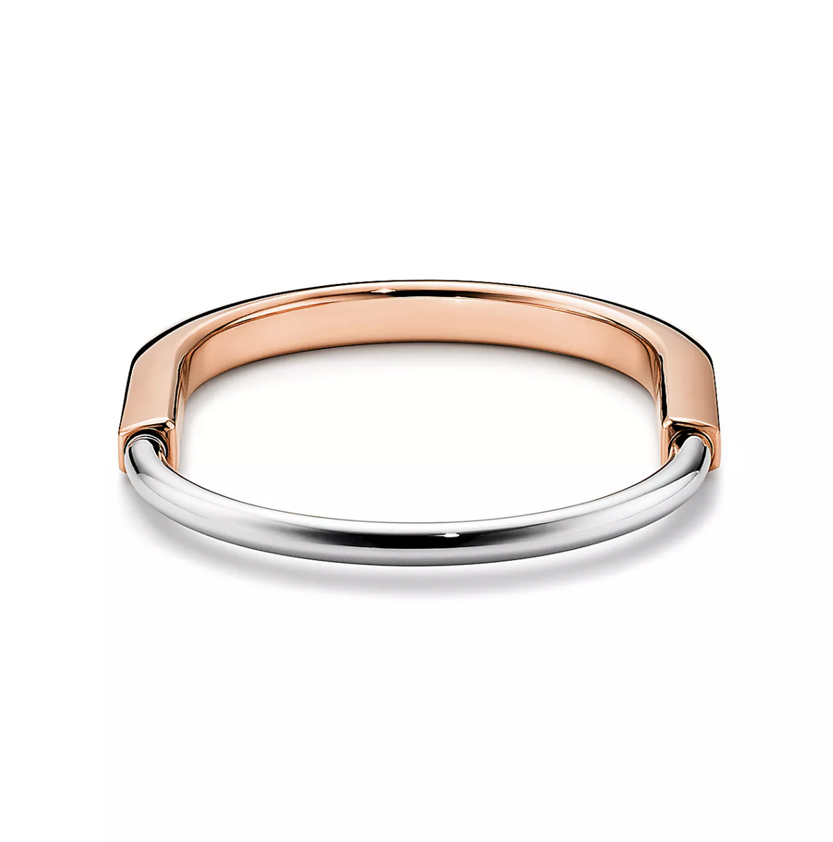 [Dawnora Jewelry]LOCK BRACELET ROSE AND WHITE GOLD