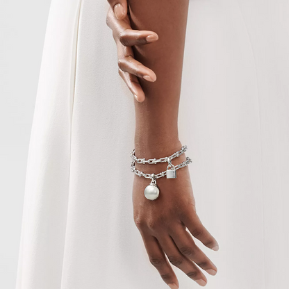 [Dawnora Jewelry]HARDWEAR SMALL WRAP SILVER BRACELET