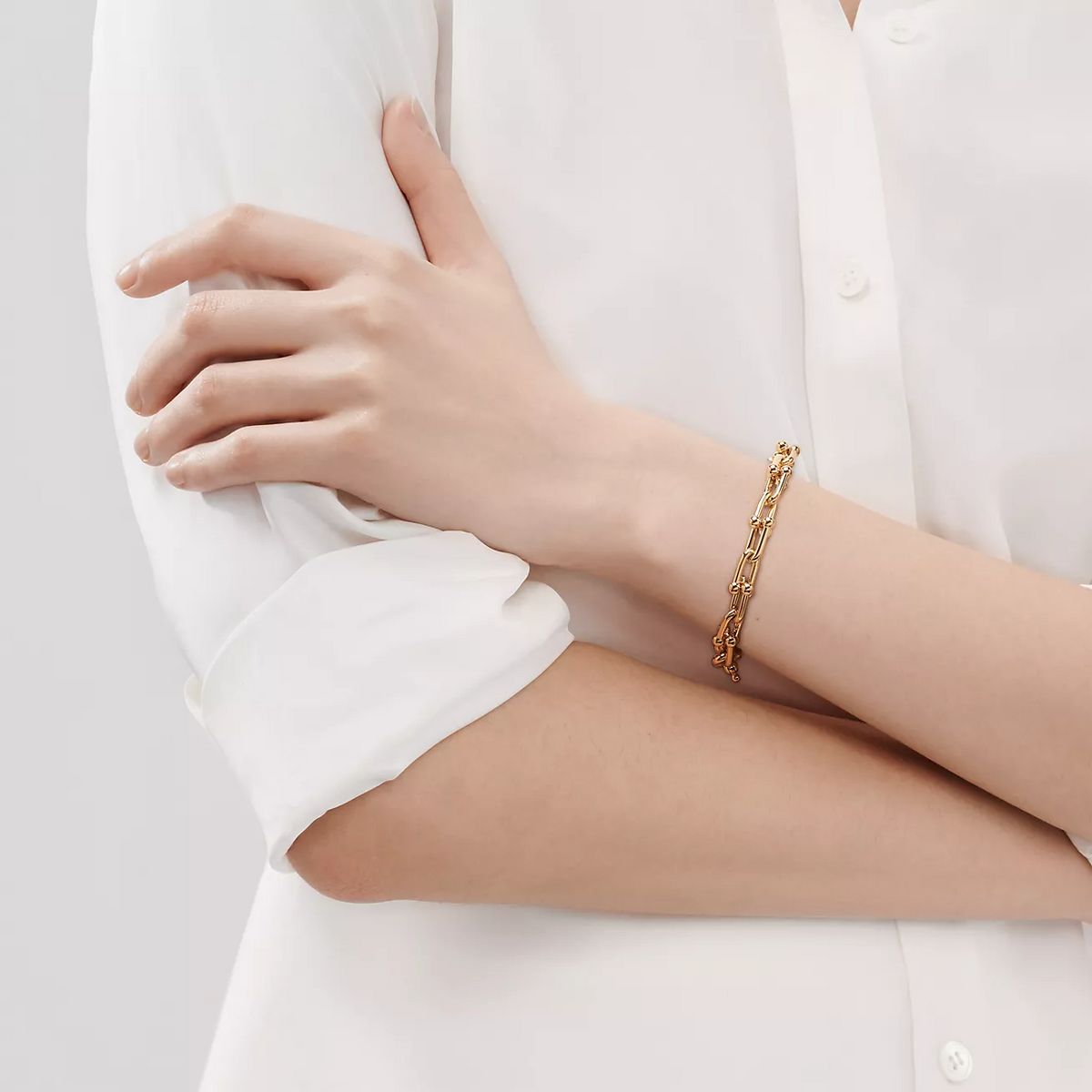 [Dawnora Jewelry]HARDWEAR MEDIUM LINK 20 MOTIF GOLD BRACELET