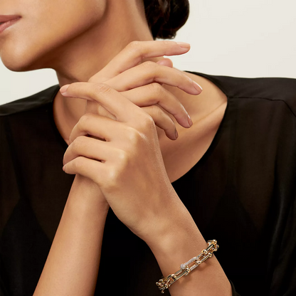 [Dawnora Jewelry]HARDWEAR LARGE LINK GOLD DIAMOND BRACELET