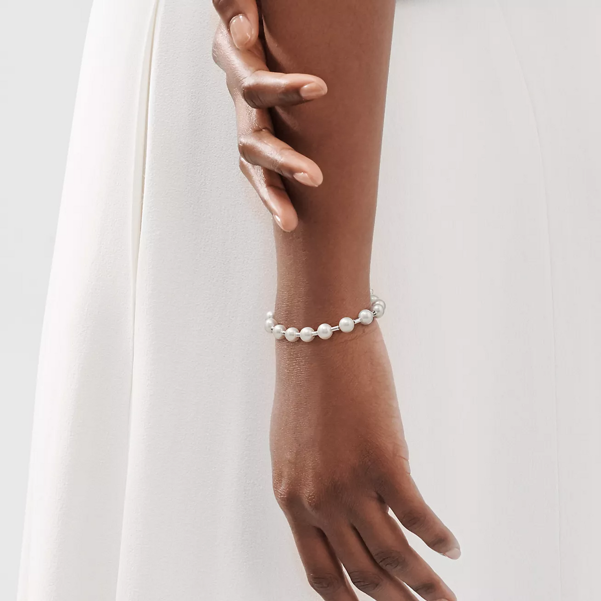 [Dawnora Jewelry]PEARL 7-8MM SILVER BRACELET