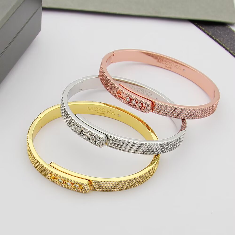 [Dawnora Jewelry]Move Noa Full Pavé Diamond Bangle Bracelet