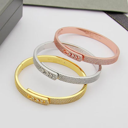 [Dawnora Jewelry]Move Noa Full Pavé Diamond Bangle Bracelet