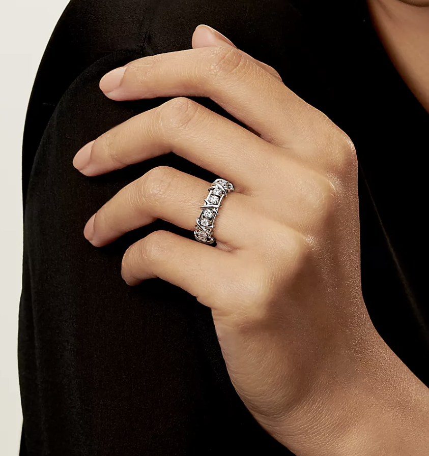 [Dawnora Jewelry]SIXTEEN STONE SILVER RING