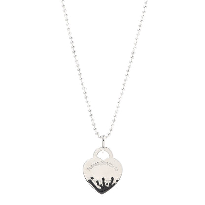 [Dawnora Jewelry]COLOUR HEART SPLASH TAG NECKLACE