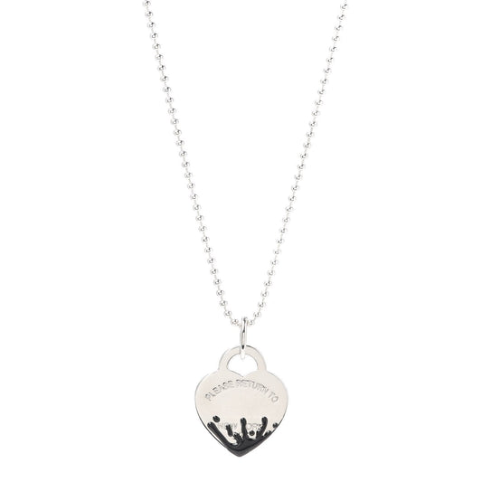 [Dawnora Jewelry]COLOUR HEART SPLASH TAG NECKLACE
