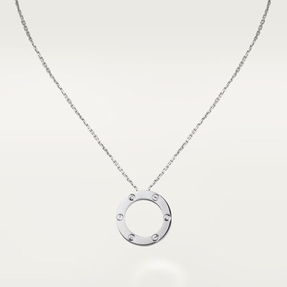 [Dawnora Jewelry]LOVE NECKLACE 16MM 3 DIAMONDS