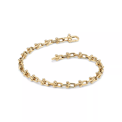 [Dawnora Jewelry]HARDWEAR MICRO LINK 44 MOTIF GOLD BRACELET