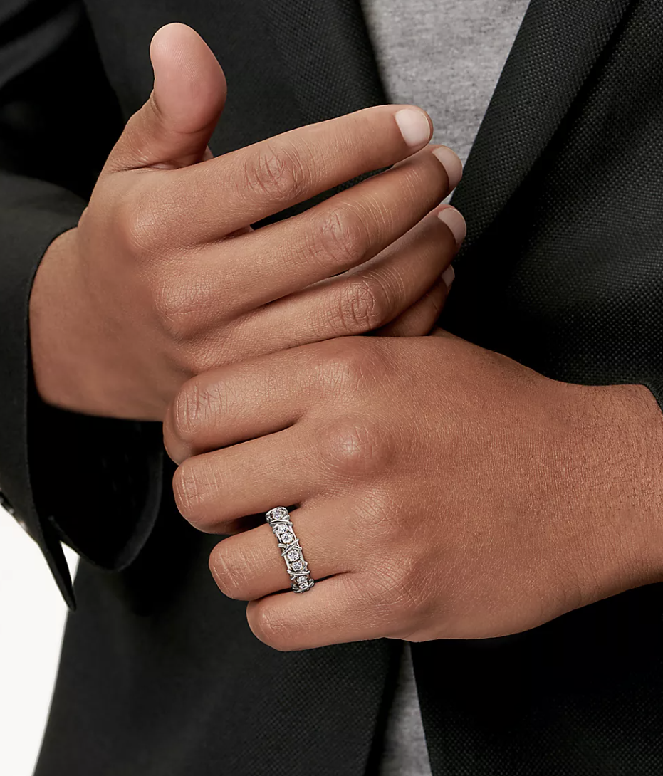 [Dawnora Jewelry]SIXTEEN STONE SILVER RING