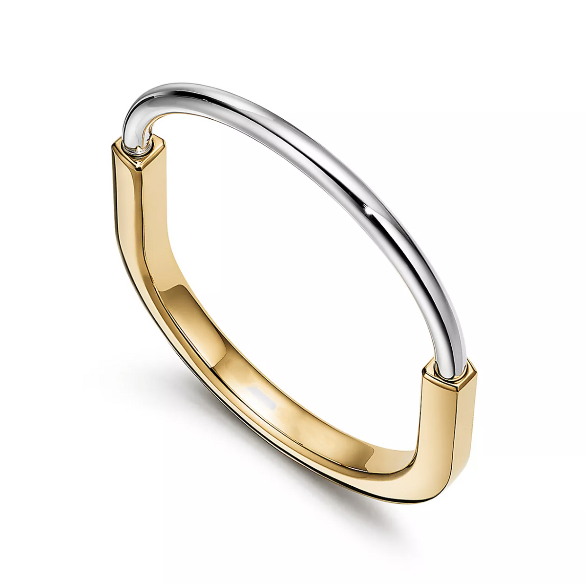 [Dawnora Jewelry]LOCK BRACELET YELLOW AND WHITE GOLD