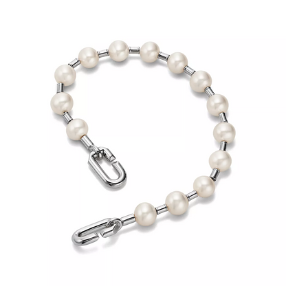 [Dawnora Jewelry]PEARL 7-8MM SILVER BRACELET