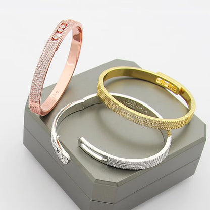 [Dawnora Jewelry]Move Noa Full Pavé Diamond Bangle Bracelet