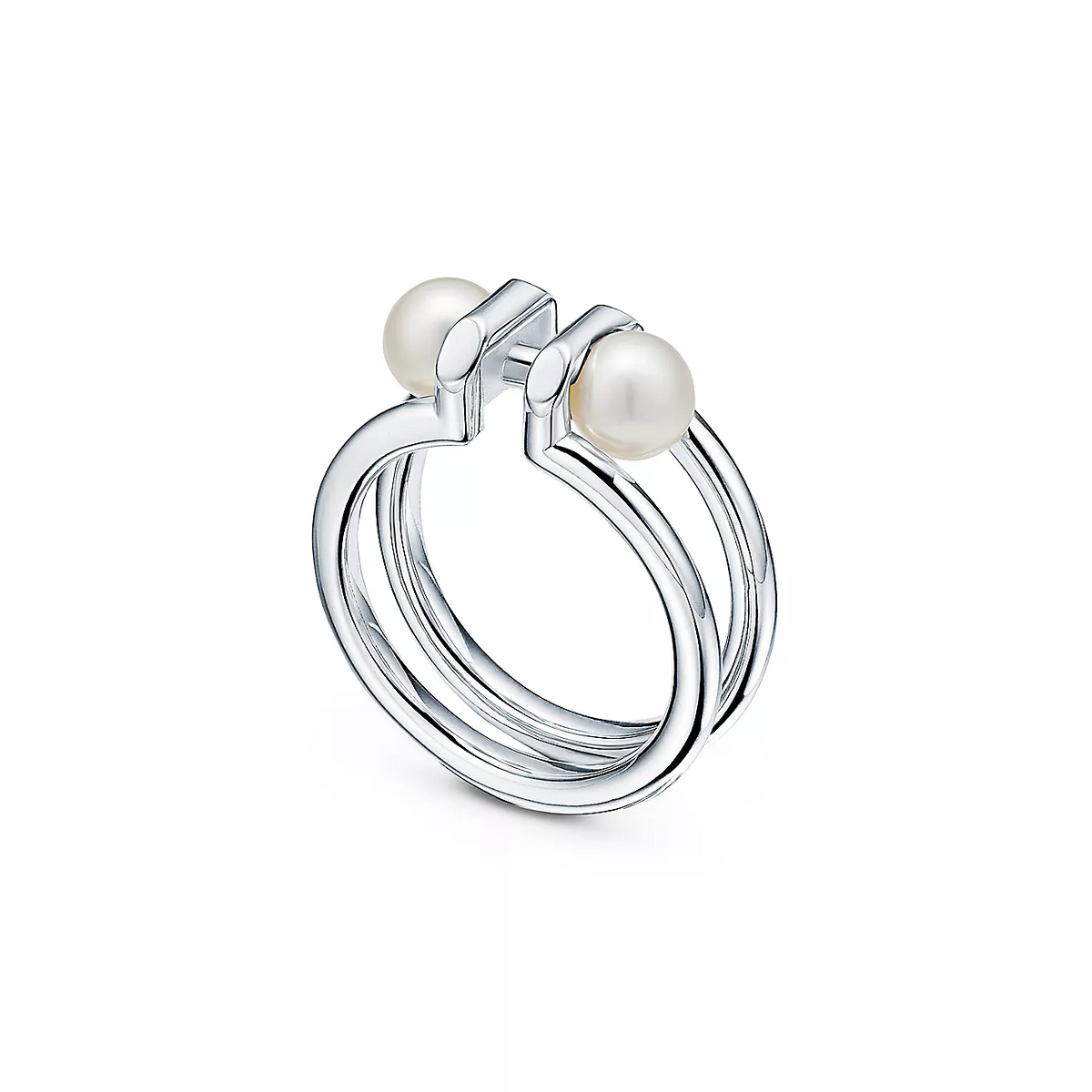 [Dawnora Jewelry]DOUBLE PEARL SILVER RING