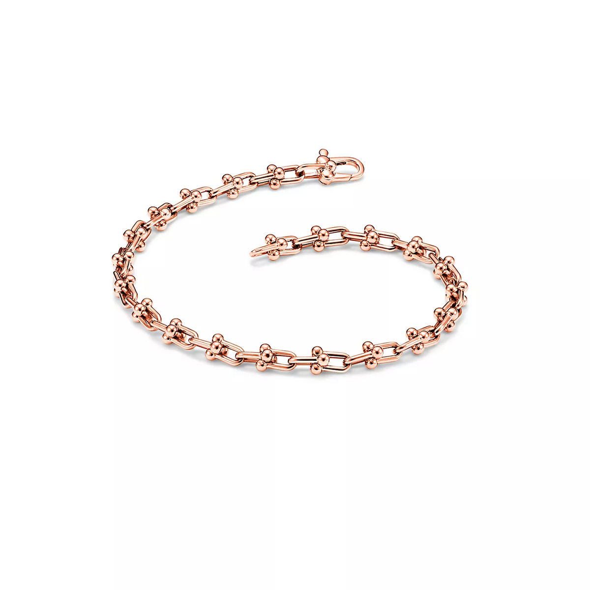 [Dawnora Jewelry]HARDWEAR MICRO LINK 44 MOTIF PINK GOLD BRACELET