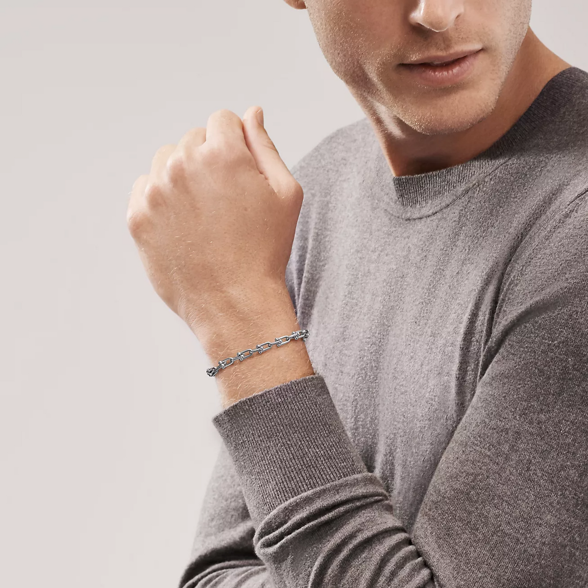 [Dawnora Jewelry]HARDWEAR SMALL LINK 26 MOTIF SILVER BRACELET