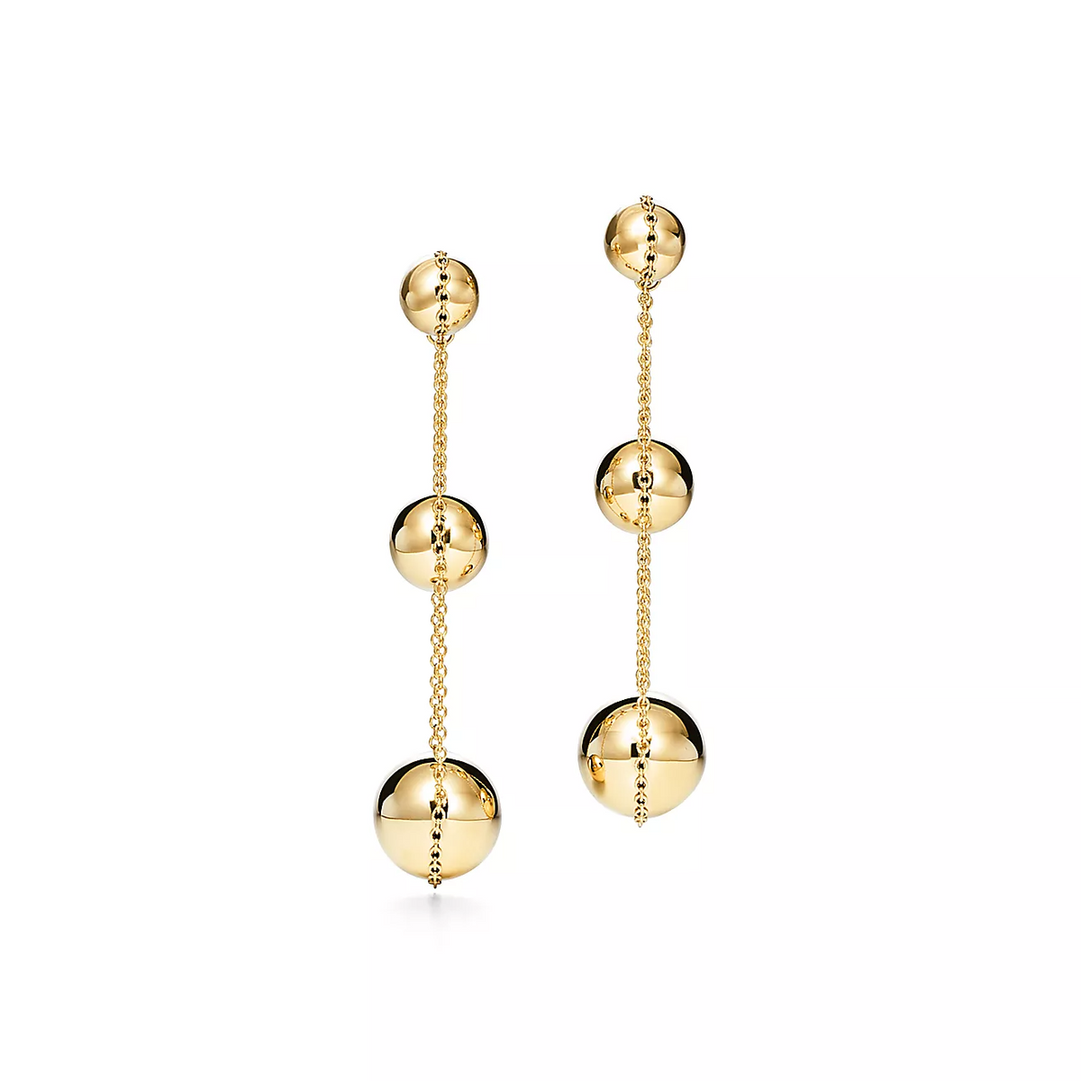 [Dawnora Jewelry]TRIPLE DROP GOLD EARRINGS