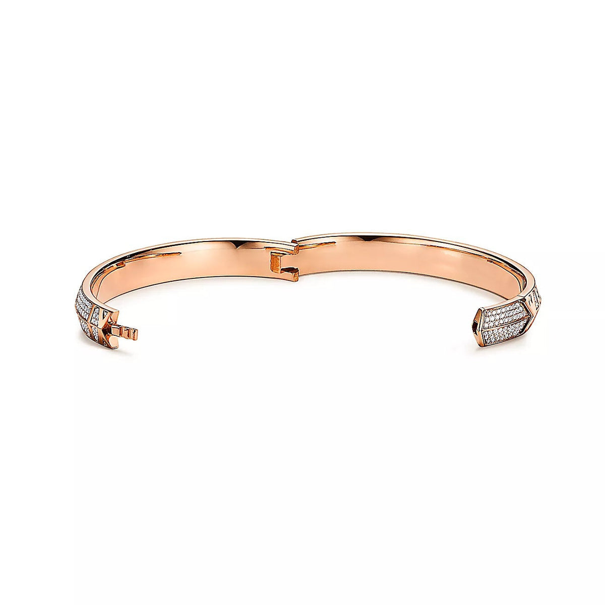 [Dawnora Jewelry]ATLAS X PINK GOLD DIAMOND PAVED BRACELET