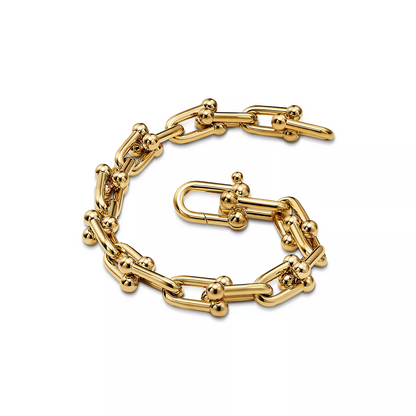 [Dawnora Jewelry]HARDWEAR MEDIUM LINK 20 MOTIF GOLD BRACELET
