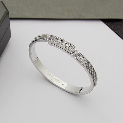 [Dawnora Jewelry]Move Noa Full Pavé Diamond Bangle Bracelet
