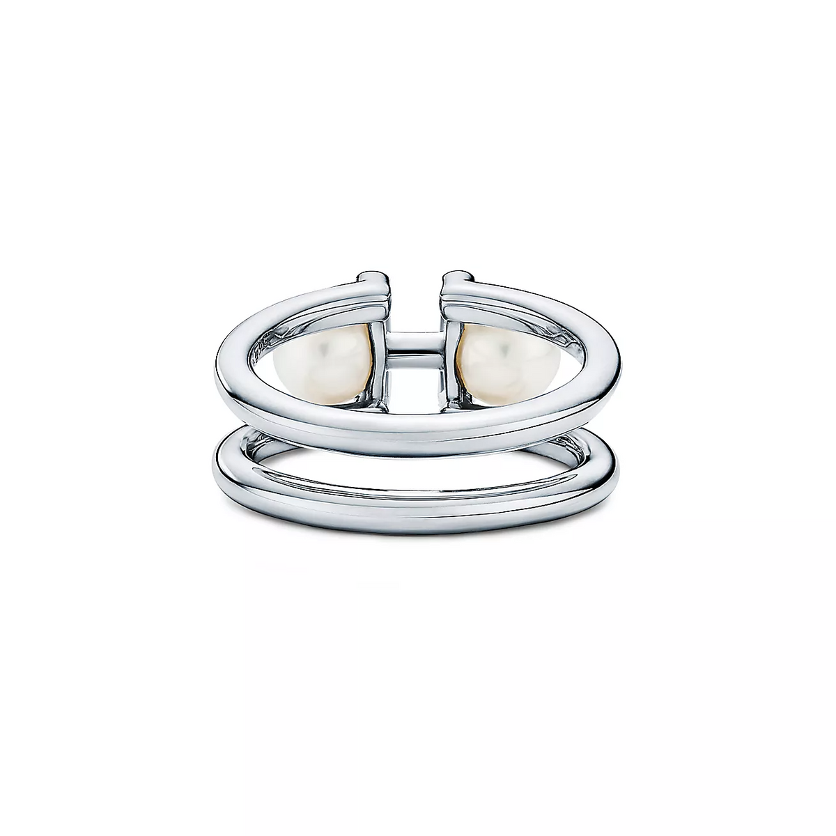 [Dawnora Jewelry]DOUBLE PEARL SILVER RING