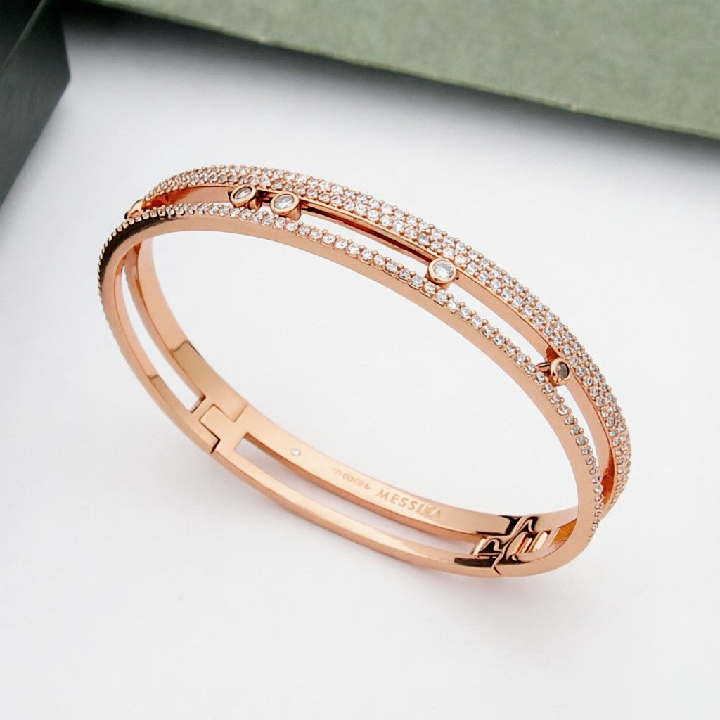[Dawnora Jewelry]Move Romane pavé bangle