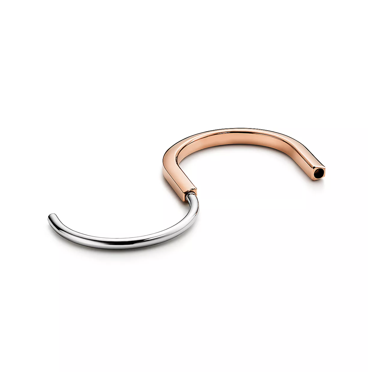 [Dawnora Jewelry]LOCK BRACELET ROSE AND WHITE GOLD