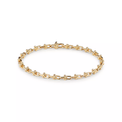 [Dawnora Jewelry]HARDWEAR MICRO LINK 44 MOTIF GOLD BRACELET