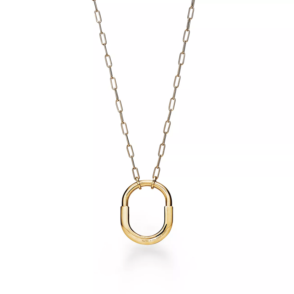 [Dawnora Jewelry]LOCK NECKLACE MEDIUM PENDANT GOLD PAVED DIAMONDS