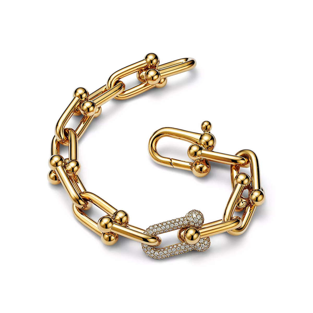 [Dawnora Jewelry]HARDWEAR LARGE LINK GOLD DIAMOND BRACELET