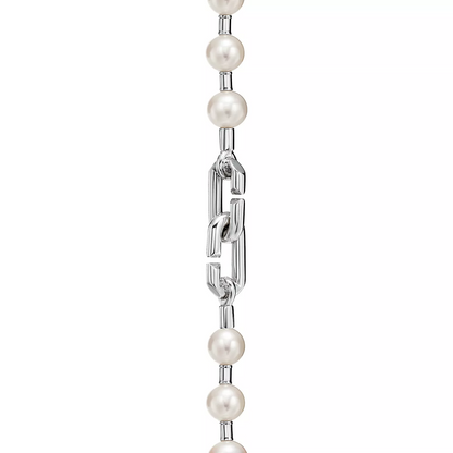 [Dawnora Jewelry]PEARL LOCK SILVER BRACELET