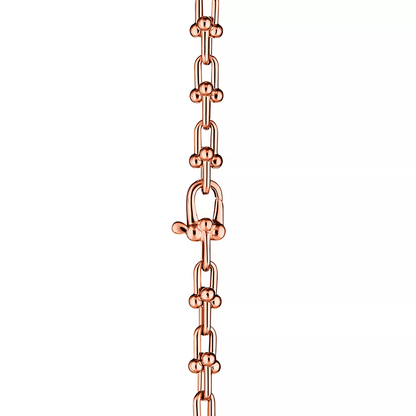 [Dawnora Jewelry]HARDWEAR MICRO LINK 44 MOTIF PINK GOLD BRACELET