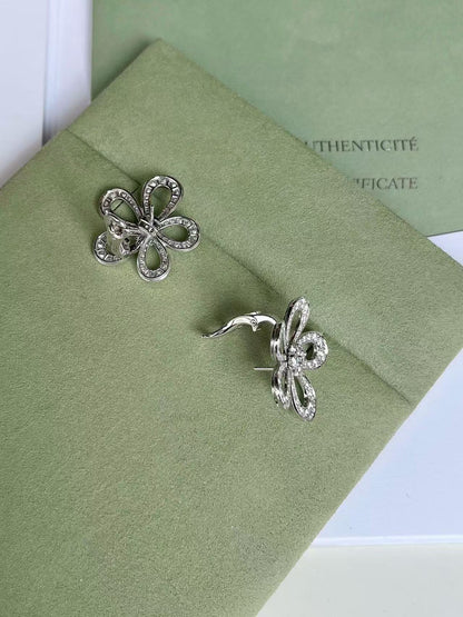 [Dawnora Jewelry]Flowerlace Diamond EARRINGS