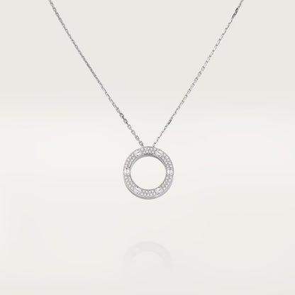 [Dawnora Jewelry]LOVE NECKLACE 16MM  FULL DIAMOND