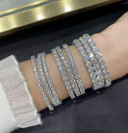 [Dawnora Jewelry jewelrys]TENNIS BRACELET WITH FULL DIAMOND SETTING