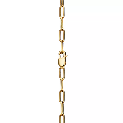 [Dawnora Jewelry]LOCK NECKLACE MEDIUM PENDANT GOLD PAVED DIAMONDS